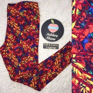 LuLaRoe Floral Stained Glass Leggings